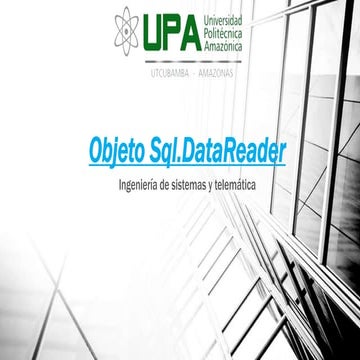 Objeto sql.data reader