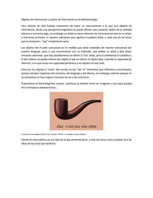 Objetos y Sujetos de InformacióN