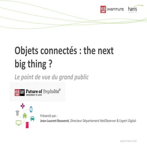 Objects Connectés : ce qu'en pense le grand public