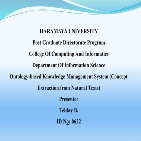 Ontologoy based Knowledge managment system