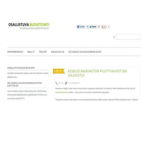 Osallistuva budjetointi - Kontula 25.10.2012