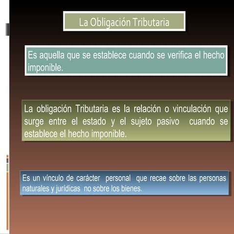 Obligación tributaria tema 5