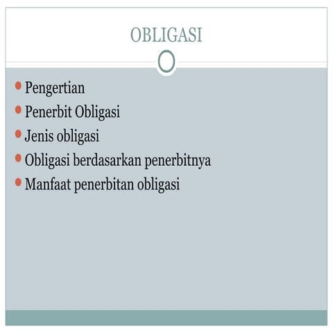 Obligasi