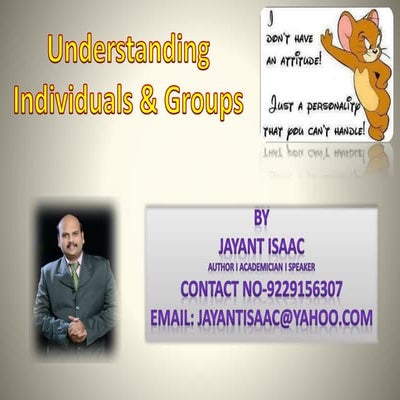 Understanding Individuals and Groups | PPTX