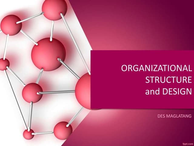 Organizational Structure and Design 
