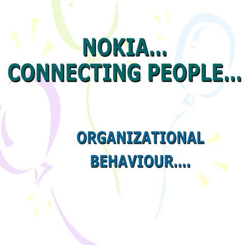 PRESENTATION ON NOKIA
