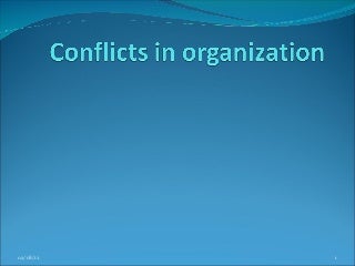 Conflict Management