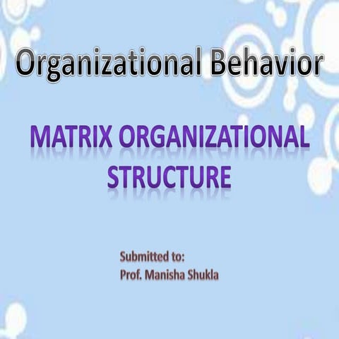 Ob presentation (matrix)