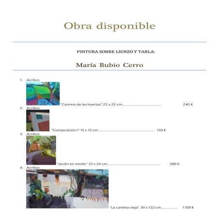 Obras 2017 acrílico