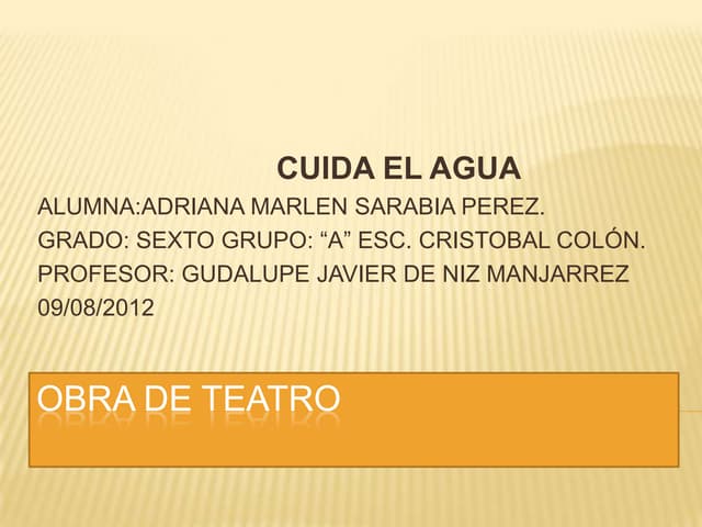 Obra de teatro