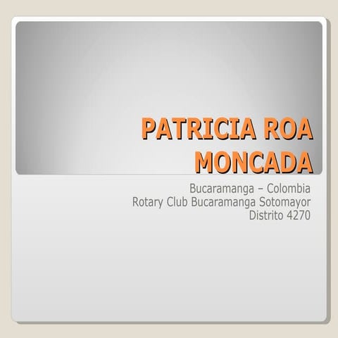 Obras PATRICIA ROA MONCADA | PPS