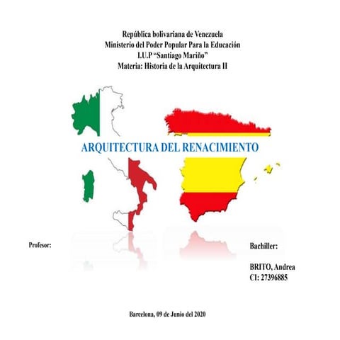 Análisis de Obras arquitectónicas Renacentistas 