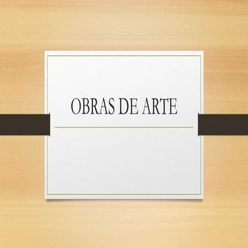 Obras de arte