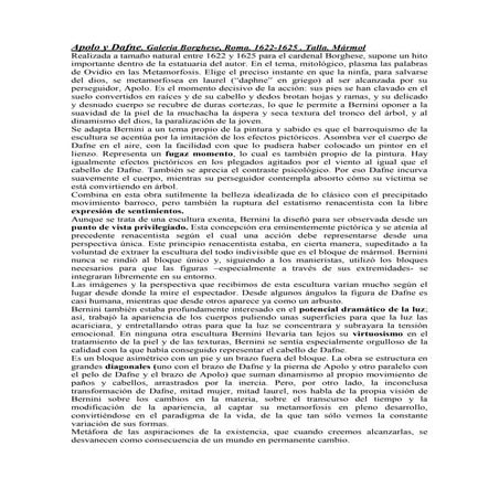 Obras escultóricas de bernini