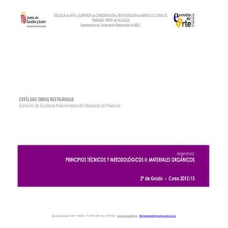 Obras restauradas escultura