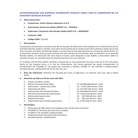 Obra via expresa grau