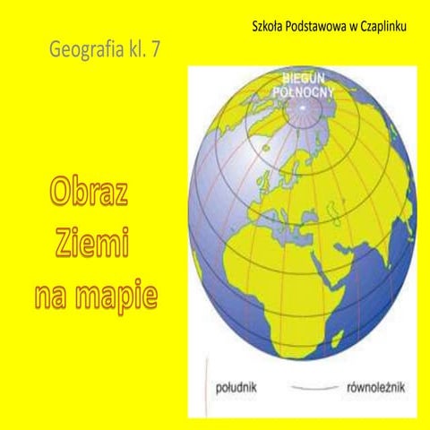 Oblicza Geografii 1 Obraz Ziemi Sprawdzian Obraz ziemi na mapie | PPT