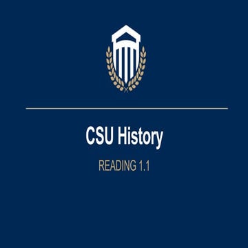 Ob reading 1.1 csu history