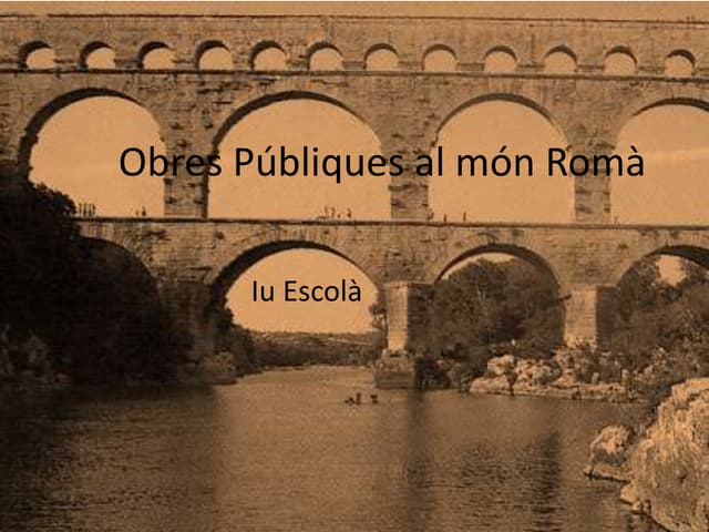 Obres públiques al món romà.