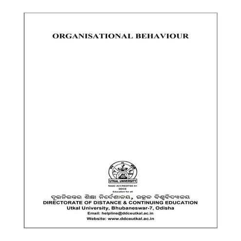 organisational behaviour e-resource
