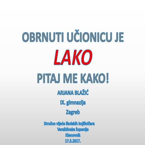 Obrnuta učionica 