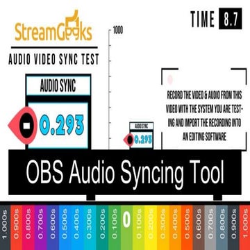 Obs audio syncing tool