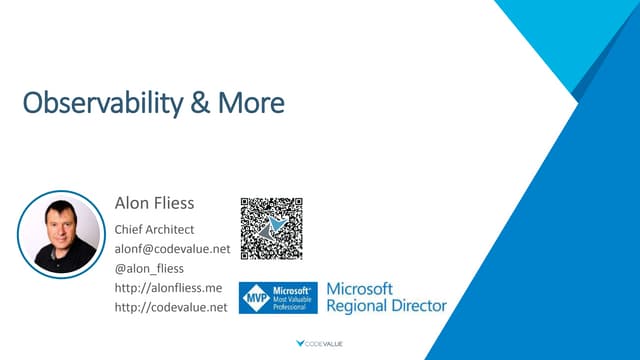 Alon Fliess: APM – What Is It, and Why Do I Need It? - Architecture Next 20