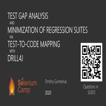 Test Gap Analysis and regression minimization with Drill4j. Observability on ...