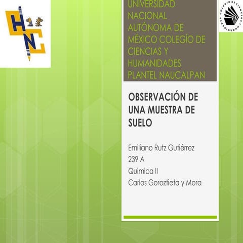 Observación del suelo