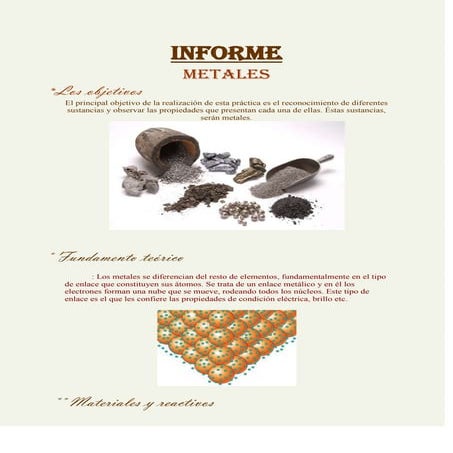 Observación de metales por elena centeno