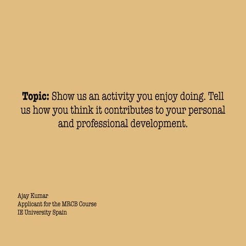 Observation as an activity