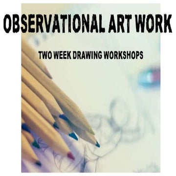 Observational drawing year 12