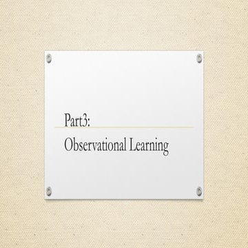 Albert Bandura's theory of observational learning,