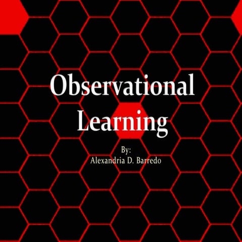 Observational Learning by Albert Bandura
