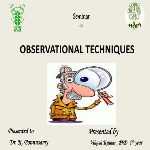 Observational techniques