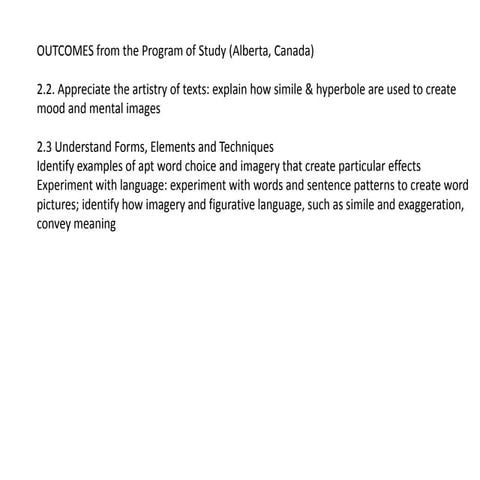 SIMILES IN DIFFERENT MEDIA