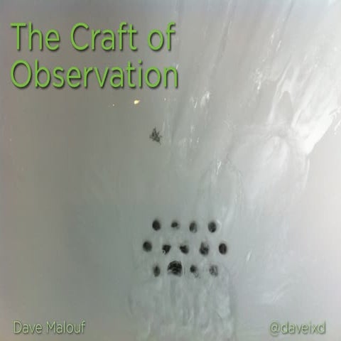 The Craft of Observation | PDF