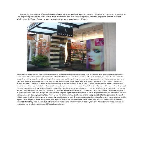 Observation stores | DOCX