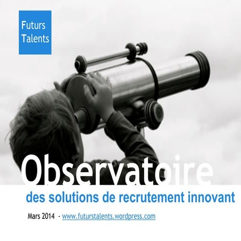 Observatoire des solutions de recrutement innovant