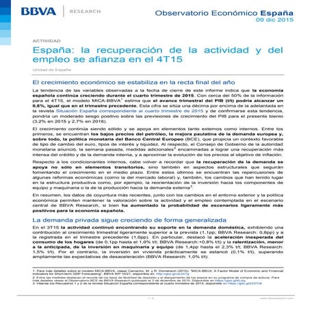 Situación España T4 2015