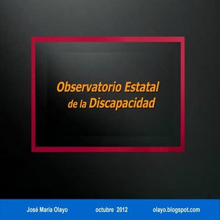 Observatorio estatal de la discapac...