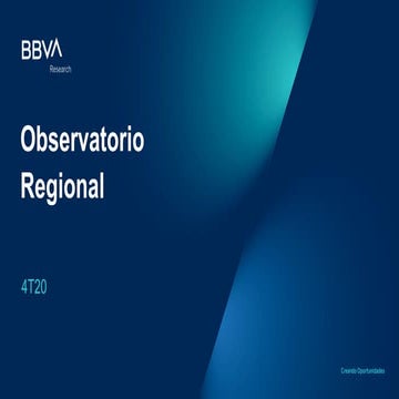 Observatorio regional Espana 2020 (tercer cuarto)