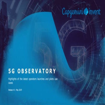 Capgemini 5G Observatory: The latest launches and use cases