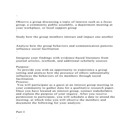 ·Observe a group discussing a topic of interest such as a focus .docx