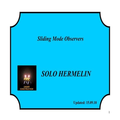 Sliding Mode Observers