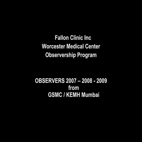 Observers 2007  2008 2009