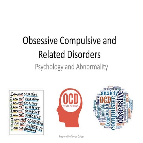 Obsessive compulsive and related disorders