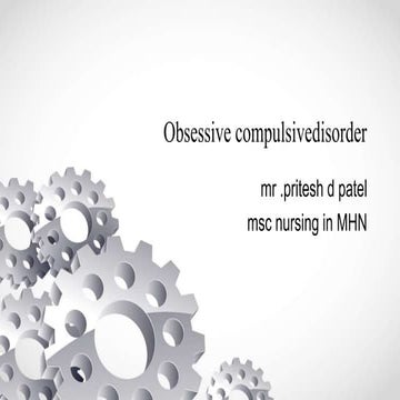 Obsessive compulsivedisorder
