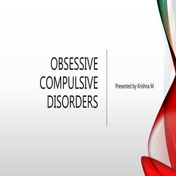 Obsessive compulsive disorders