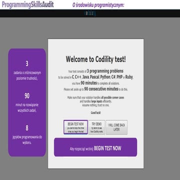 Obsluga srodowiska programistycznego - Badanie programistów